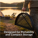Sunnydaze Round Folding Camping Grill Grate