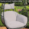 Sunnydaze Outdoor Egg Chair Cushion Replacement for Penelope and Oliver