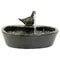 Sunnydaze Green Glazed Ceramic Dove Solar Water Fountain