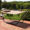 Sunnydaze 2-Person Quilted Fabric Double Hammock with Pillow
