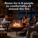 Sunnydaze 32" Outdoor Wood-Burning Fire Pit with Spark Screen