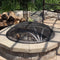 Sunnydaze Reinforced Steel Mesh Outdoor Fire Pit Spark Screen