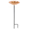 Sunnydaze Standing Hand-Hammered Copper Bird Bath or Bird Feeder