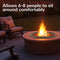 Sunnydaze Outdoor Fire Pit Bowl Replacement for DIY or Existing Stand