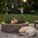 Sunnydaze Round Outdoor Fire Pit Spark Screen