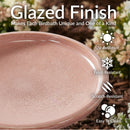 Sunnydaze Glazed Ceramic Outdoor Bird Bath