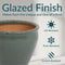 Sunnydaze Chalet High-Fired Glazed Ceramic Planter - 14.5"