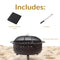 Sunnydaze Crossweave Wood-Burning Fire Pit with Spark Screen and Poker