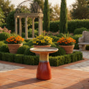 Sunnydaze Glazed Ceramic Outdoor Bird Bath