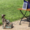 Sunnydaze Boy with Dog Solar with Backup Battery Fountain - 15.5"