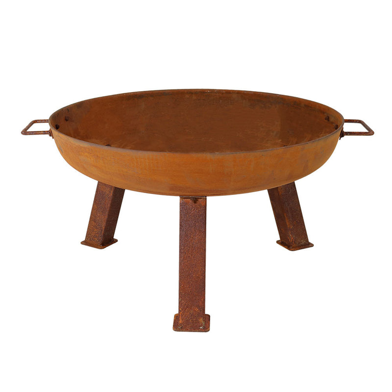 Vintage Style Cast Iron Cooking Pot With Tripod Legs – Double Handled, Rustic Metal For Outdoor Cooking
