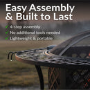 Sunnydaze 40" Large Steel Fire Pit with Spark Screen