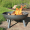 Sunnydaze Rustic Cast Iron Fire Pit Bowl with Stand