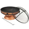 Sunnydaze 30" Royal Cauldron Fire Pit with Spark Screen and Poker