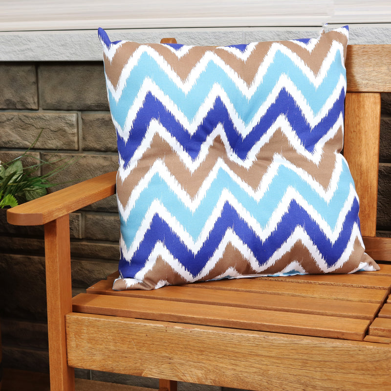 Sunnydaze Tufted Indoor/Outdoor Decorative Throw Pillows