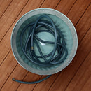 Sunnydaze Metal Garden Hose Holder Pot with Lid