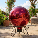 Sunnydaze 10-Inch Outdoor Glass Gazing Globe for Garden