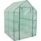 Sunnydaze Grandeur Walk-In Greenhouse with 4 Shelves for Outdoors - Green