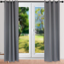 Sunnydaze Outdoor Blackout Curtain Panels with Grommet Top