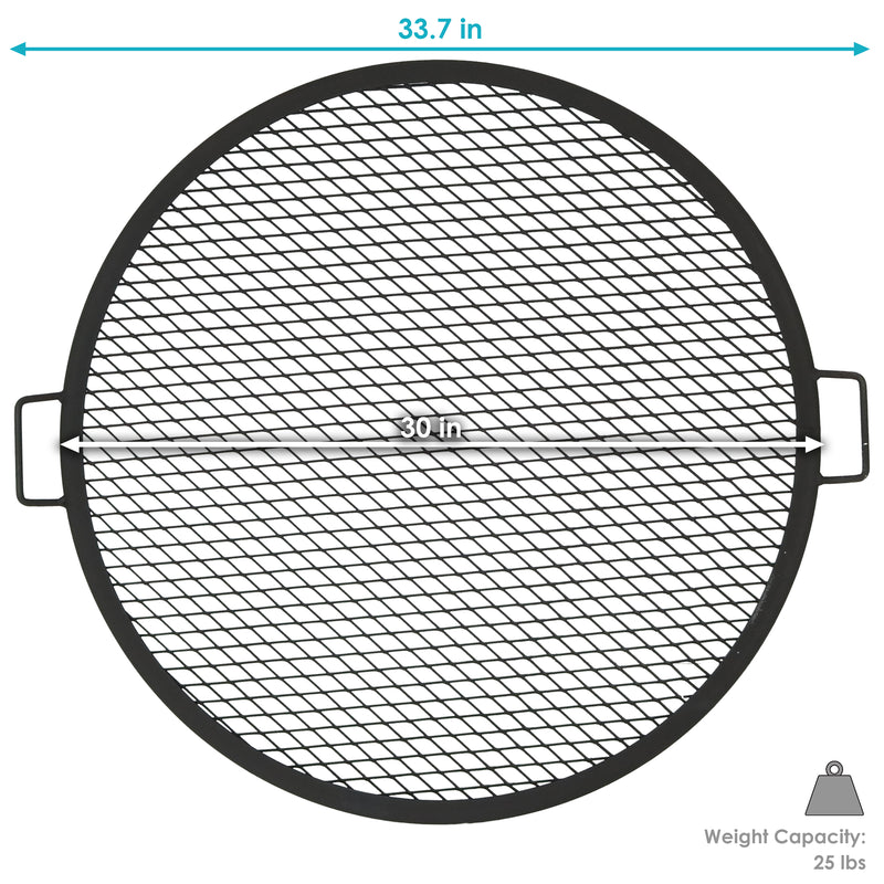 Sunnydaze X-Marks Round Fire Pit Cooking Grate