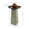 Sunnydaze Decorative Orb Slate Outdoor Water Fountain - 38" H