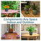 Sunnydaze Resort Glazed Ceramic Planter with Drainage Holes - Set of 2