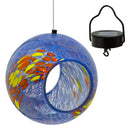 Sunnydaze Solar Bird Feeder with Glass Fly-Through Design