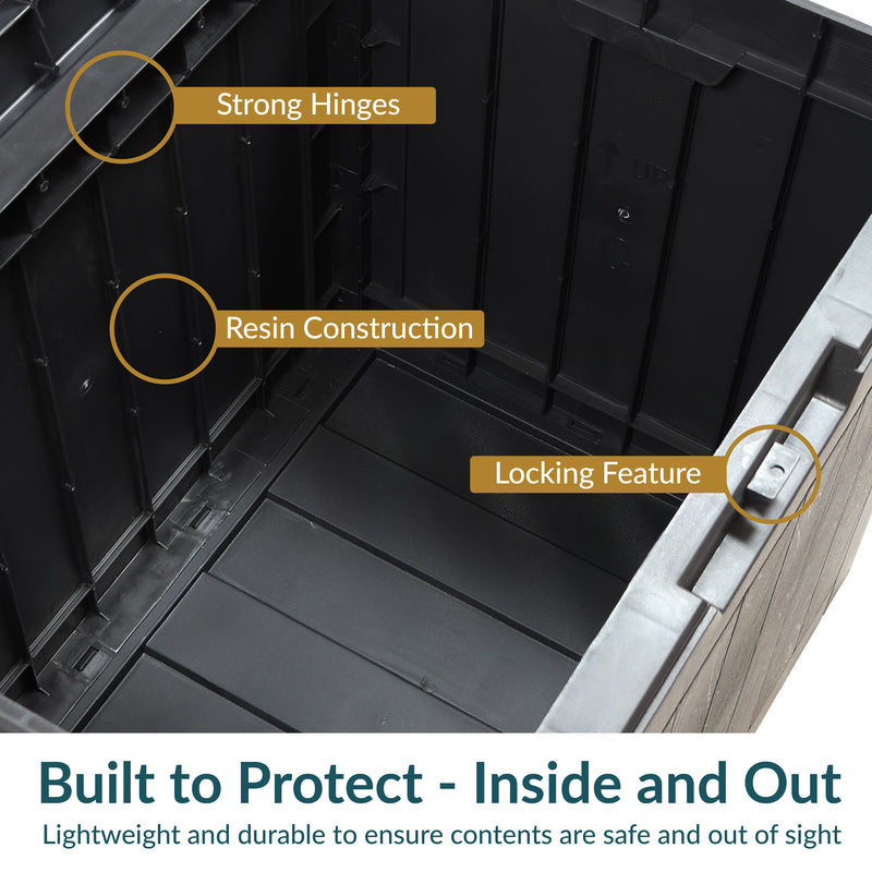 Sunnydaze Outdoor Lockable Deck Storage Box