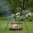 Sunnydaze Campfire Tripod with Grill Grate