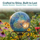 Sunnydaze 10-Inch Glass Gazing Globe for Garden or Backyard