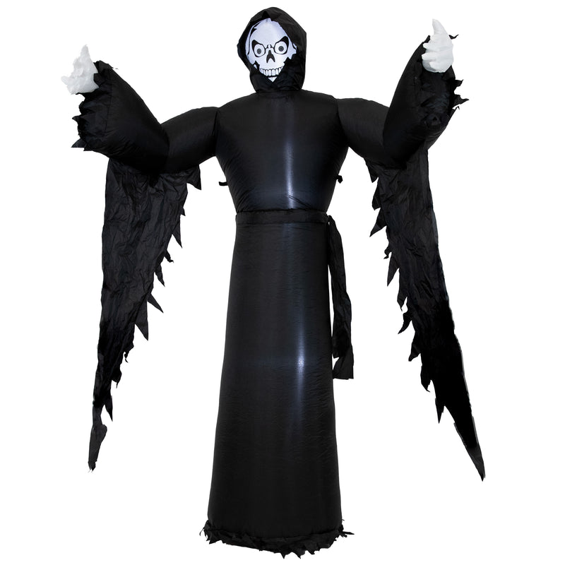 Sunnydaze 7’ Grisly Grim Reaper Inflatable Halloween Decoration