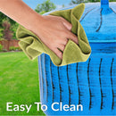Sunnydaze Embossed Metal Garden Hose Holder Pot with Lid - Blue Patina