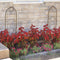 Sunnydaze 2-Piece Arched Garden Trellis with Folding Flowerpot Supports