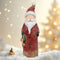 Sunnydaze Rustic Santa with Wreath Indoor Santa Christmas Decoration - 24" H