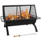 Sunnydaze 36" Northland Grill Outdoor Cooking Fire Pit with Protective Cover
