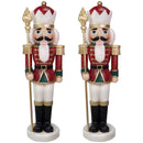 Sunnydaze Gregor the Rustic 32" Christmas Soldier Nutcracker Statue