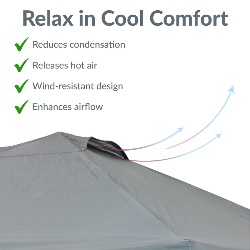 Sunnydaze Premium Oxford Fabric Pop-Up Canopy Shade with Vent