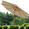 Sunnydaze 8.5 ft Patio Umbrella with Faux Woodgrain Finish