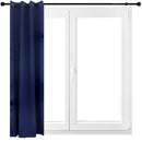 Sunnydaze Indoor/Outdoor Blackout Curtain Panels with Grommet Top - 52 x 107.5 in.