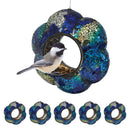 Sunnydaze Fly-Through Mosaic Bird Feeder Set of 6