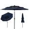 Sunnydaze 10 ft 3-Tier Large Patio Umbrella with Tilt and Crank - Navy