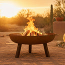 Sunnydaze Cast Iron Heavy Duty Fire Pit for Outside