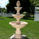 Sunnydaze 3-Tier Cornucopia Outdoor Water Fountain - 61" H