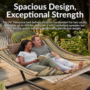 Sunnydaze Rope Hammock with 12' Steel Stand, Pad, and Pillow