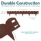 Sunnydaze Scalloped Metal Landscape Edging - Set of 5 - 41.75" Sections