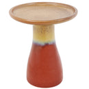 Sunnydaze Glazed Ceramic Duo-Tone Outdoor Bird Bath - UV- and Frost-Resistant Finish - Color Options