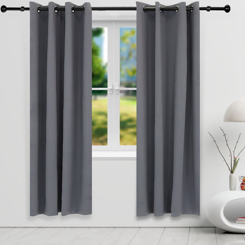 Sunnydaze Outdoor Blackout Curtain Panels with Grommet Top