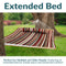 Sunnydaze 2-Person Extra Large Quilted Outdoor Hammock - 77.5" Bed