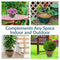 Sunnydaze Chalet High-Fired Glazed Ceramic Planter - 14.5"
