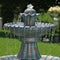 Sunnydaze Nouveau Tiered Garden Water Fountain - 41" H